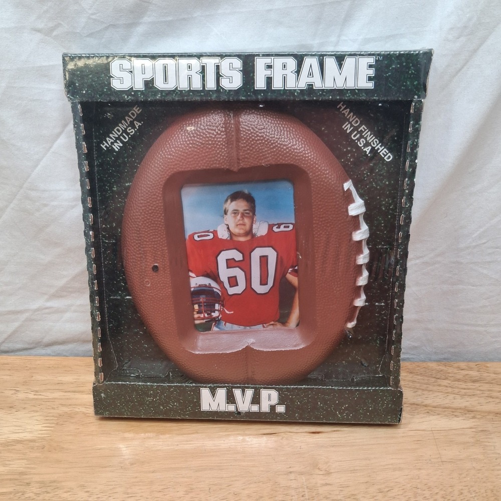 Vintage American Legacy Inc MVP Football Picture Frame 3.5x5 in Picture Memories